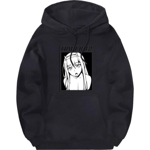 Mens Darling In The Franxx Zero Two Sweatshirts Hooded 2020 Fall Tracksuits Fashion Hoody Man Warm Hoodies Outdoor Moletom Homme