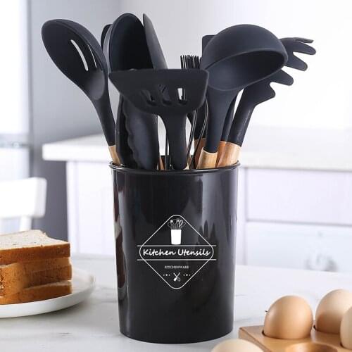 Silicone Kitchen Utensils Set Non-stick Kitchenware Cooking Tools Spoon Spatula Ladle Egg Beaters Tools Gadget Accessories