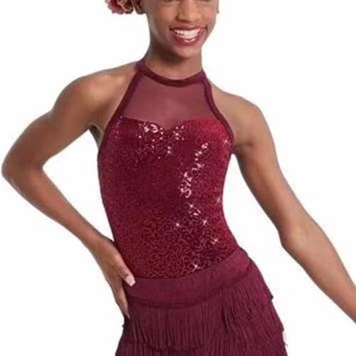 New dance costume professional jazz dance dress performance dress Lodysuit Latin dress