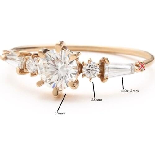 18K Rose Gold Engagement Ring