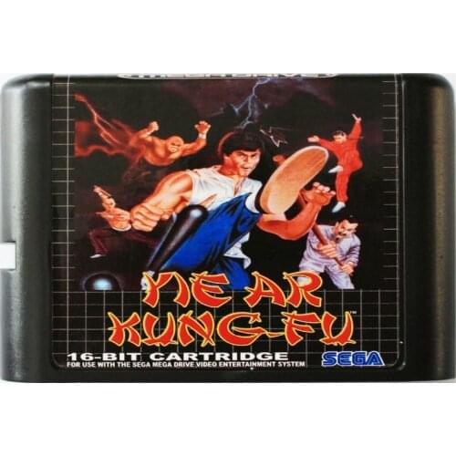 Yie Ar Kung Fu 16 bit MD Game Card For Sega Mega Drive For SEGA Genesis
