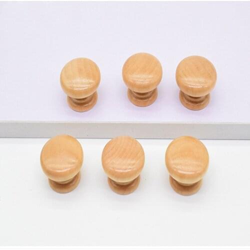 10pcs The mushroom type natural wooden cabinets, drawers, wardrobe handles, door pulls, kitchen handles, furniture hardware