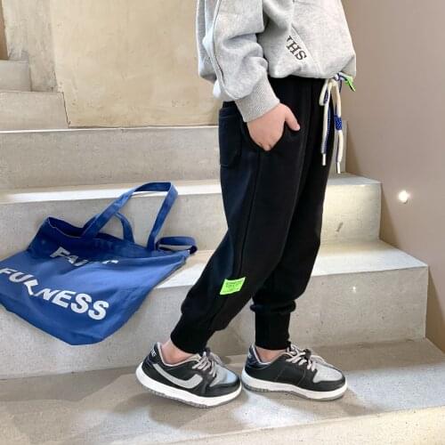 8981 Children Pants Casual Sport Pant Autumn New 2021 Korean Casual Pants Baby Boy Sports Pants Trend Girls Casual Trousers