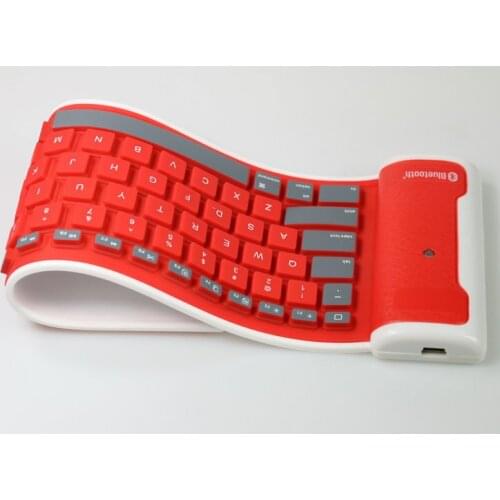 Silicone Bluetooth Keyboard Waterproof Foldable Bluetooth Keyboard