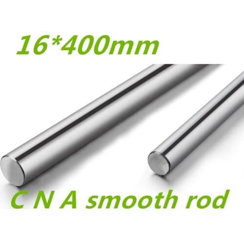2pcs/lot 3D printer rod shaft WCS 16mm linear shaft L400mm chrome plated linear motion rail round rod shaft CNC parts SFC16