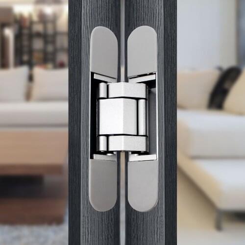 Lining decorative mute cross hidden door hinge casement card interior wood damper bearing 80kg concealed hinges