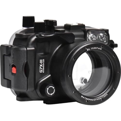 Mcoplus 40m/130ft WP-G7XIII Underwater Case Diving Waterproof Housing for Canon G7X mark III G7XIII G7X III Camera