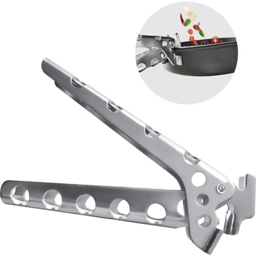 Anti-Hot Gripper Clips Instant Pot Lifter for Lifting Hot Plate Bowls Outdoor Camping Cookware Handle Holder Clip Clamps