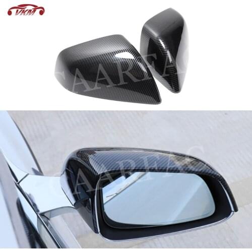 Dry Carbon Fiber Material Mirror cover For Tesla Model X SUV 2020 ABS Carbon Look Mirror covers