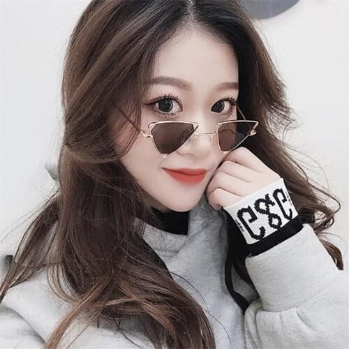 Metal Triangle Frame Sunglasses Women Men Oculos de sol Sun Glasses Woman Vintage Brand Designer Ladies Glasses Shades UV400