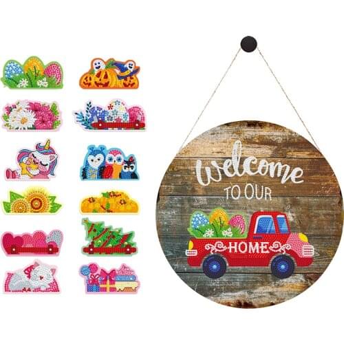 12pcs Soft Magnetic Stickers DIY Partial Special Shaped Diamonds Point Drills Iron Sheet Paintings Indoor Home Mosaic Decoration