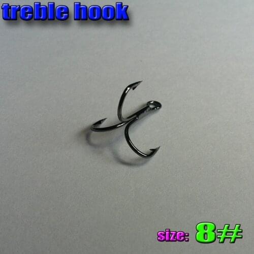 2015NEW Hard specializing in the production of professional quality fishing treble hooks size:8# quantily 50pcs/lot