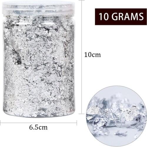 3 Pack 3Color Gold Leaf Flake DIY Crafts Arts Nails Slime Baking Decoration