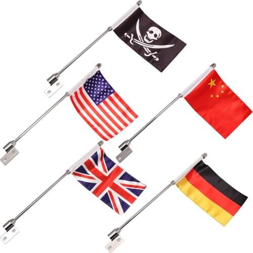 5 Types Motorcycle Flag Pole Luggage Rack Rear Side Mount For Indian Chief Dark Horse Chief Classic