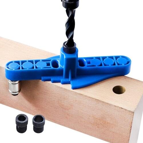 6/8/10mm Woodworking Pocket Hole Jig Self-centering Scriber Doweling Jig Drill Guide Locator Dowel Puncher Carpentry Tool DIY