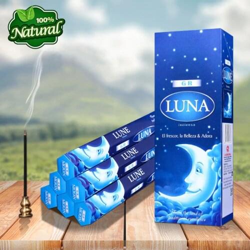 GR Luna Aroma India Incense Sticks,Aromatic Indoor Fragrance For Home Living,Relaxing,Stress Relief,Meditation,Refreshing,Gift
