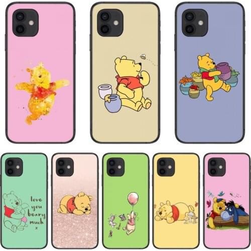 Disney Winnie Bear Fashion Phone Case cover For OPPO A91 9 83 79 92s 5 F9 A7X Reno2 Realme6pro 5 black tpu cell cover