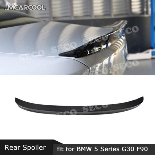 For BMW 5 Series G30 F90 M5 Sedan 2017 -2019 Rear Spoiler Wings Carbon fiber / FRP Trunk Boot Exterior Decoration