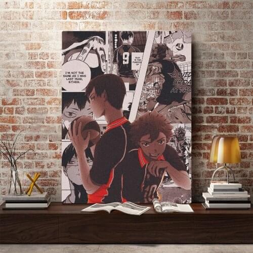 Haikyuu Tobio Kageyama Hinata KageHina Anime Canvas Home Decor Painting Wall Art Decoration Prints Dorm Living Room Poster
