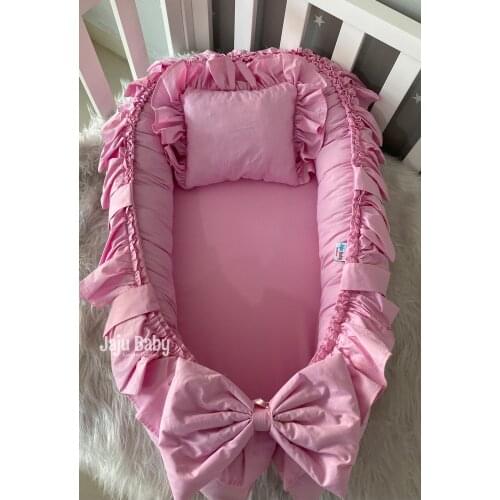 Jaju Baby nest Special Hand Made Pink Orthopedic Luxury Babynest Baby Bedding