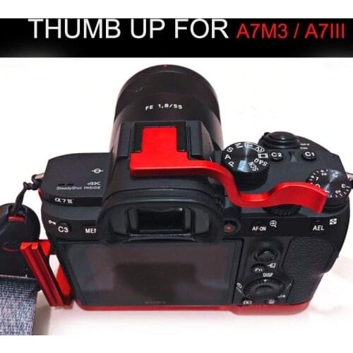 Red Thumb Rest Thumb Grip Hot Shoe Cover For Sony a9 A7m3 A7RIII ILCE-7RM3 A7R MKIII Hot Shoe Cover