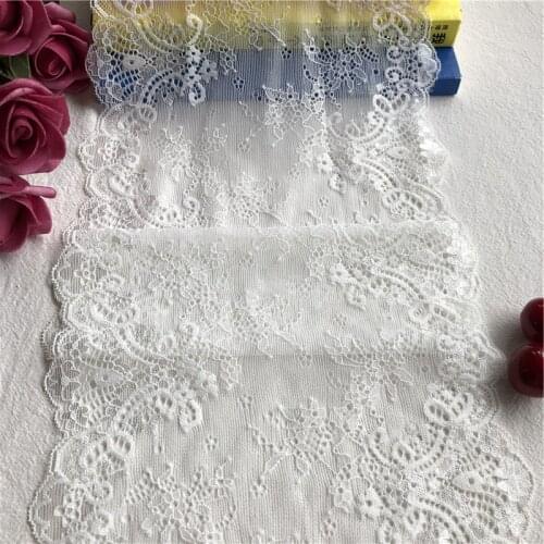 E3069 out hollow crocheted floral lace ribbons water soluble embrodered white lace trimming diy crafts handmade fabric20.5cm