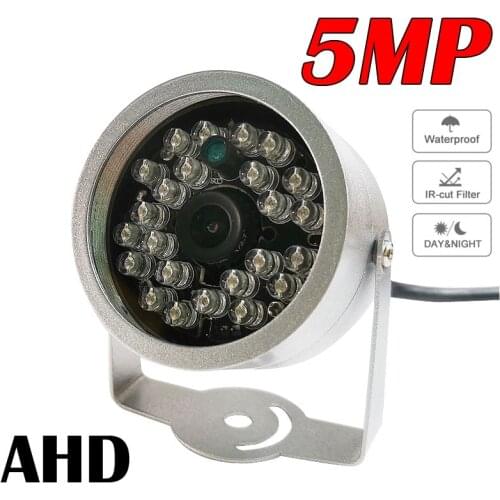Mini HD 5MP 2MP 1080P AHD Camera Night vision Outdoor Weatherproof Security CCTV Video Surveillance Camera