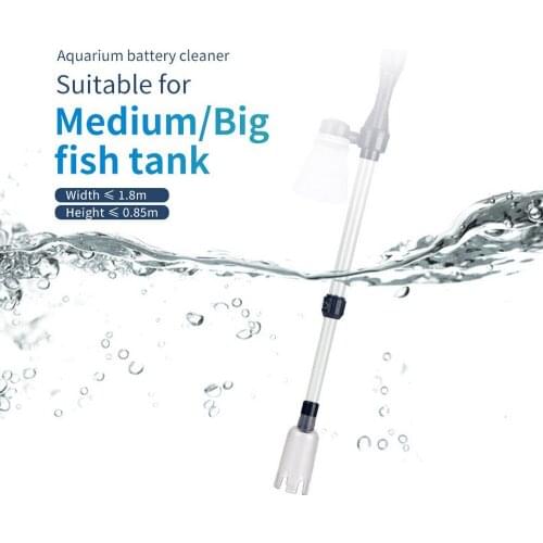Powerful Electric Fish Tank Sand Washer Suction Aquarium Electric Syphon Vacuum Gravel Water Changer Siphon Filter Cleaner