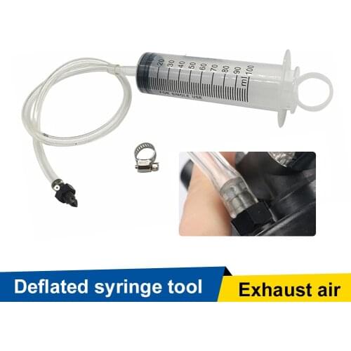 Motorcycle Bleed Kit Clutch Brake Bleeder Hose One Way Valve Tube Syringe Hydraulic Disc Brake for Honda Yamaha Kawasaki Suzuki