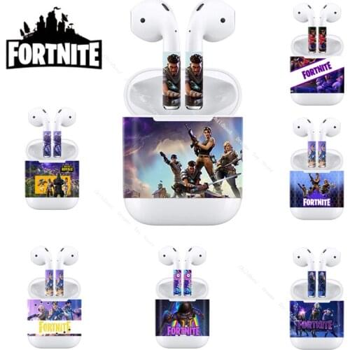 Fortnite Sticker for AirPods Skin Case Cover Accessories Fortress Night Game Anime Figure Sticker Toys Headphone Protect Sticker