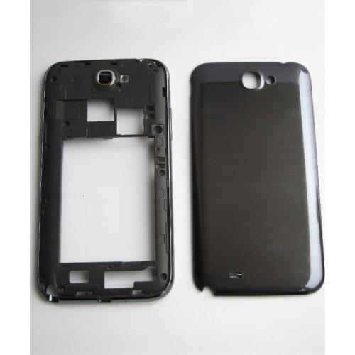 New High Quality Note2 Middle Plate Chassis Frame and Back Battery Housing Cover For Samsung Galaxy Note 2 II N7100