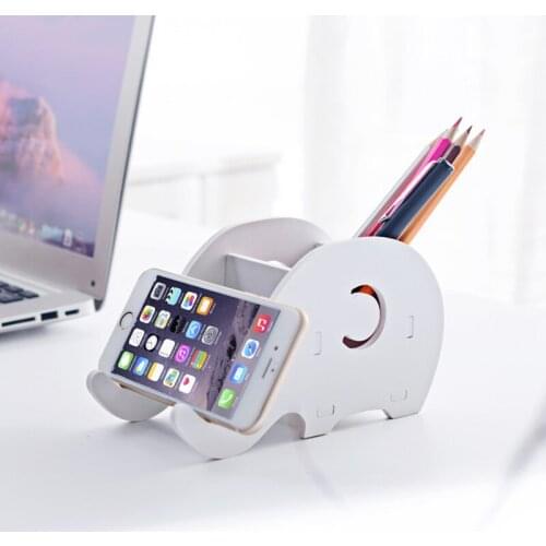 Portable removable cartoon mobile phone holder pen holder desktop tablet holder lazy live mobile phone seat