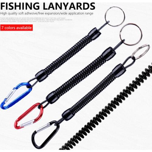 New 1pcs Fishing Lanyards Boating Multicolor Ropes Kayak Camping Secure Pliers Lip Grips Tackle Fish Tools Fishing Accessory