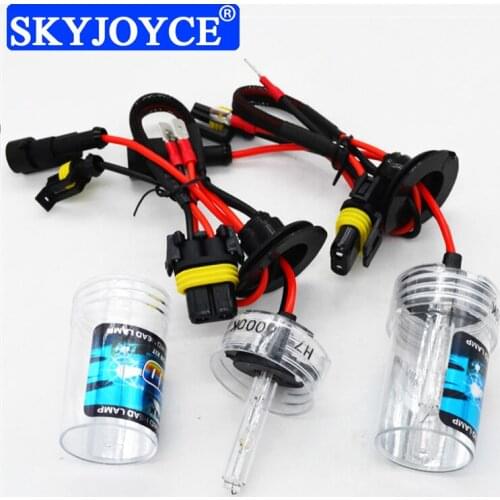 SKYJOYCE 2PCS 12V 35W Xenon H1 H3 H7 H8 H11 HB3 9005 HB4 9006 Deep Blue Coating Auto Headlmap Bulbs 3000K-8000K Purple Green