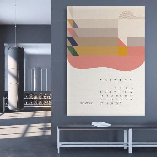 2021 Bauhaus Inspired Modern Desk Calendar