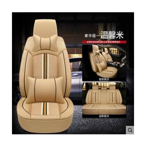 Universal PU Leather car seat covers For Volkswagen vw passat polo golf tiguan jetta touareg auto accessories car-styling 3D