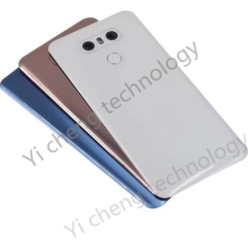 Comebuy Back Cover For LG G6 Battery Cover Rear Glass Door For LG G6 Battery Cover+Fingerprint Button+Camera Lens+Adhesive Tape