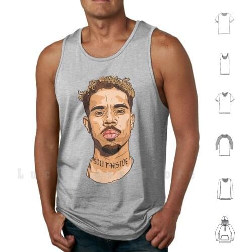 Vic Mensa Tank Tops Vest 100% Cotton Vic Mensa Rap Chicago Save Money Kids These Days Hip Hop Kanye U Mad
