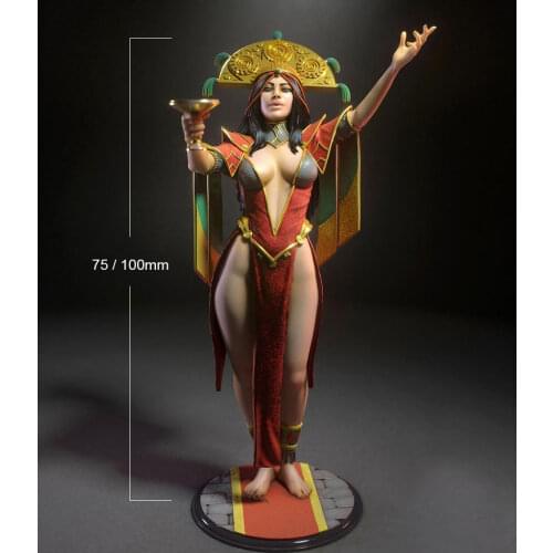 1/24 75mm 1/18 100mm Resin Figure Model Kits The Queen Egypt Unpainted No Color RW-250