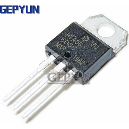 10PCS BTA06-600C TO-220 BTA06-600 TO220 bidirectional triode thyristor Gepyun