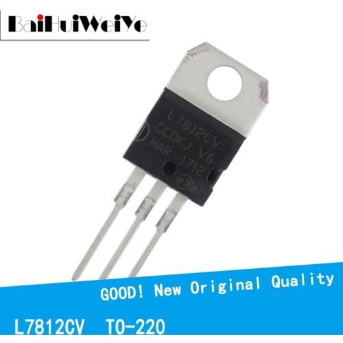 10PCS/LOT L7812CV L7812 1.5A12V TO-220 New and Original IC Chipset MOSFET MOSFT TO220