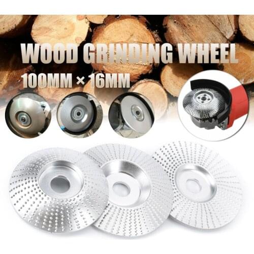 100x16mm Carbide Wood Grinding Wheel Carving Sanding Disc Woodworking Abrasive Tools For Wooden Angle Grinding Polishing Wheel