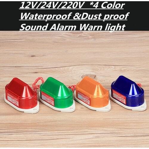 24V 12V 220V LED Flash buzzer Strobe Light Industrial Signal Indicating Emergency Alarm Warning Lamp Yellow LTE-5051