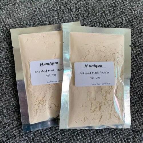 24K Gold Mask Powder Active Face Brightening Luxury Spa Anti Aging Wrinkle Treatment Beauty Care