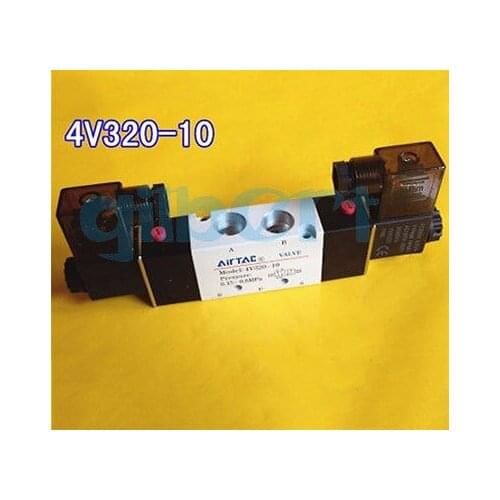 3/8" BSPT 4V300-10 5 Port 2 Position Single Solenoid Pneumatic Air Valve