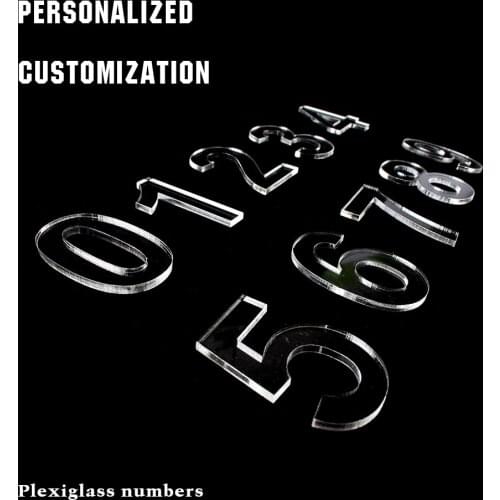 Acrylic Letters Plexiglass Alphabet And Transparent Numbers Personalised DIY Craft Home Decor Wedding Birthday Xmas Party Name