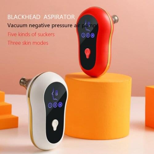 Blackhead Remover Pore Vacuum - LED Display and 3 Adjustable Suction Power, Face Skin Vacuum Device Acne Comedone Extractor Kit