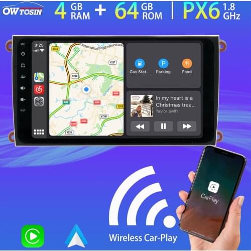 9" PX6 4G+64G Android 10.0 Car Multimedia Player For Porsche cayenne 2003-2010 DSP 5*USB DAB GPS Navi Radio Android auto TDA7850