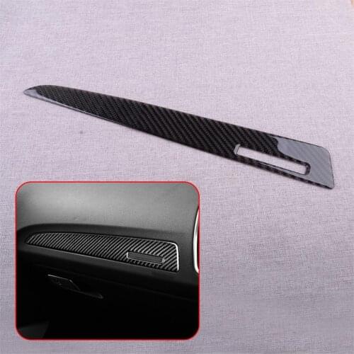 CITALL Interior Co-pilot Dashboard Decoration Strip Trim Cover Fit For Audi Q5 SQ5 2013 2014 2015 2016 2017 Black Carbon Fiber