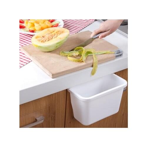 Eco-Friendly poubelle de cuisine plastic waste bin Kitchen Trash Can Desktop Kitchen Rubbish Garbage Storage Box Bowl Dustbin